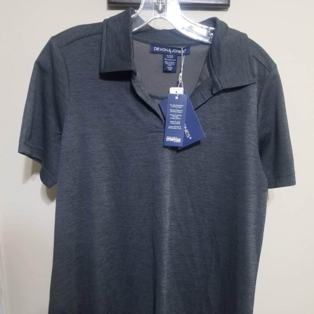 Devon & Jones Shirt Golf M Top Activewear Sports Athletics NWT Polo UV
